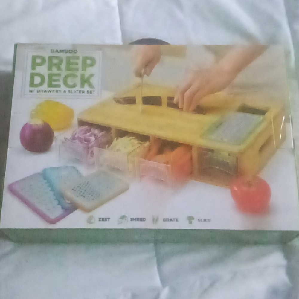Bamboo Prep Deck with Slicer Set